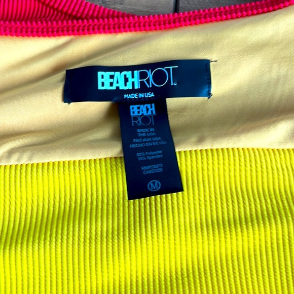 Free People / Beach Riot Eva Bikini Top | Medium | Red, Pink, Yellow - Picture 4 of 5